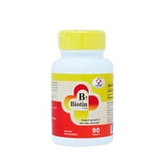 EXPERTPHARM | Biotin Tablets (B7) | Supports lustrous hair, vibrant skin, and healthy nails | 5 mg, 90 count