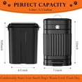 thumbnail image 2 of Dog Poop Trash Can Outside, 5L/1.3Gal Metal Dog Waste Trash Can with Lid, Foot Pedal, Pet Waste Container with 40 Bags, Poop Bucket with Lid Soft Close for Pet, Black, 2 of 6