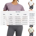 thumbnail image 3 of Fsgntruao Haut de Sport à Manches Courtes pour Femmes, Col Rond, Yoga, Respirant, Coupe Ample, 3 of 9