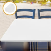 ELAYARD Elastic re Table Cover Stretch Polyester Tablecloth White for Party Decor