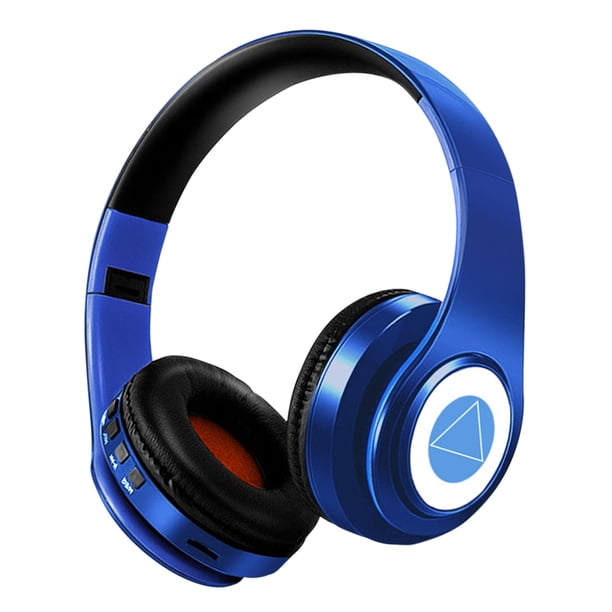 Tmvgtek Auriculares Inalámbricos Compatibles Con Bluetooth Auriculares De Música Plegables Recargables Con Micrófono (A)