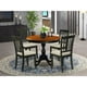thumbnail image 5 of Set de comedor East West Furniture con mesa redonda de 36 pulgadas y 4 sillas de lino, 5 of 6