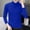 Blue, variant on Zynviq Sweaters for Men Turtle Neck Gray Slim Solid Long Sleeve Pullover Sweaters Winter Sweaters for Men L