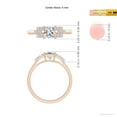 thumbnail image 4 of ANGARA Natural 0.7 Ct. Diamond Classic Ring in 14K Rose Gold for Women (Ring Size: 12), 4 of 9