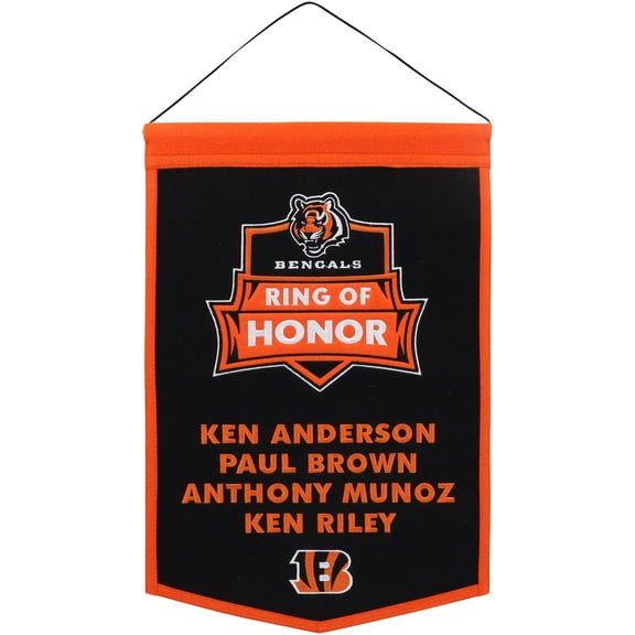 Cincinnati Bengals 12'' x 18'' Ring of Honor Honorees Traditions Banner