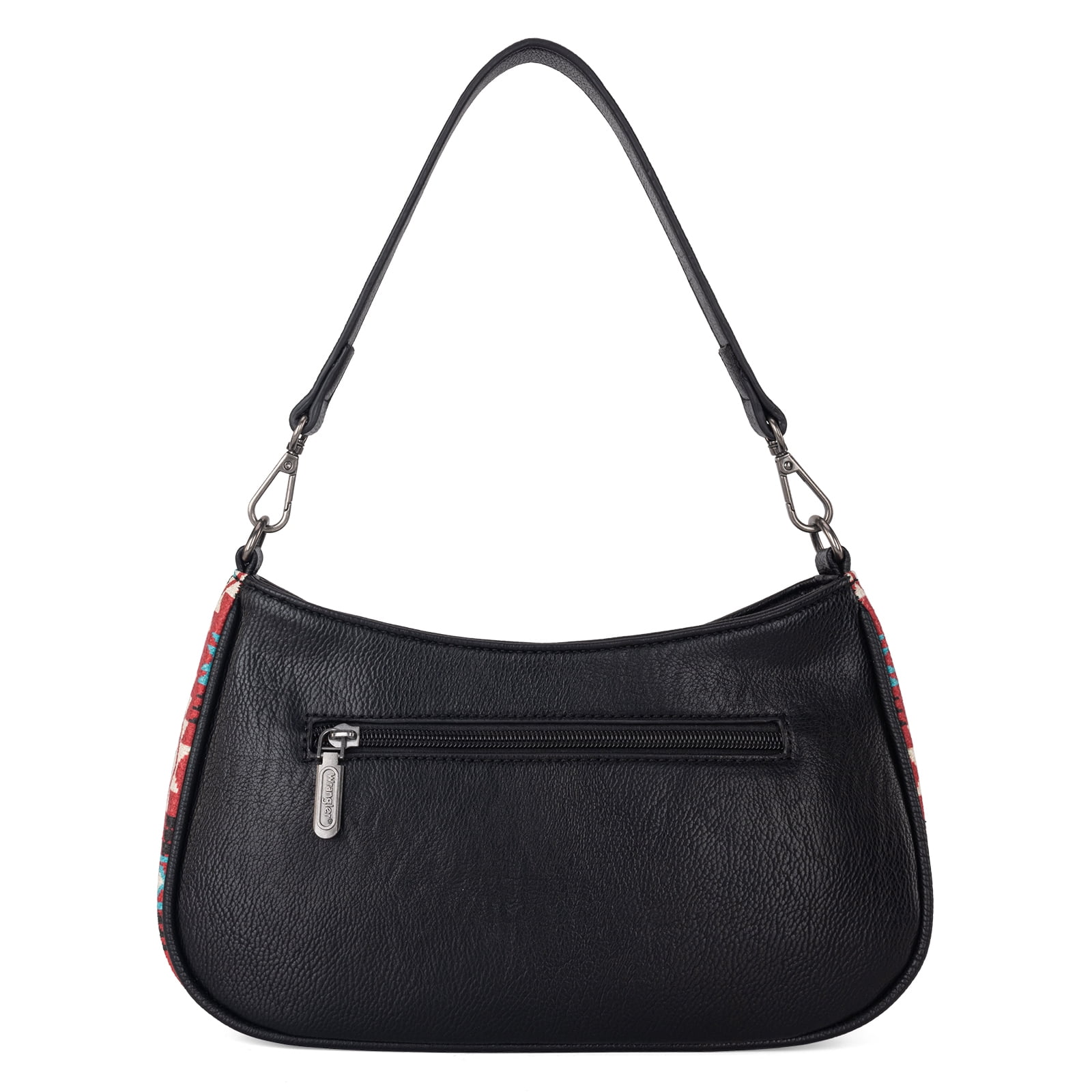 Wrangler Hobo Purse for Women Shoulder Purses Bag with Detachable Strap, Black