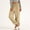 Khaki, variant on ShiShine Wide Leg Pants for Women Summer Casual Loose High Waisted Curved Hem Beach Trousers with Pockets