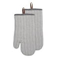 thumbnail image 1 of Gant de Four à Rayures Chambray Ensemble de 2 Charbon, 1 of 1