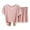 Pink, variant on Women Pajama Sets Comfort Soft And Breathable Short Sleeve And Shorts Sleepwear Relaxation Pjs
