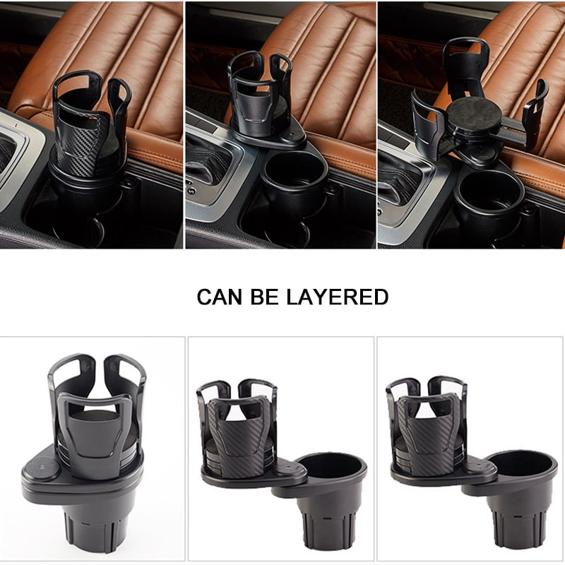 Auto Getränkehalter 3 in 1 Automotive Cup Holder Cup Holder Expander  Adapter mit Einstellbarer Basis Multifunktional Auto Becherhalter Dual Car  Cup