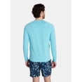 thumbnail image 3 of Laguna Men's Marble Knit Sun Top with Long Sleeves, Sizes M-2XL, 3 of 5