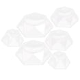 thumbnail image 3 of Hytrove 6Pcs Crystal Display Stand Exquisite Design For Christmas Decorative Item Round Shape Plastic Material, 3 of 8