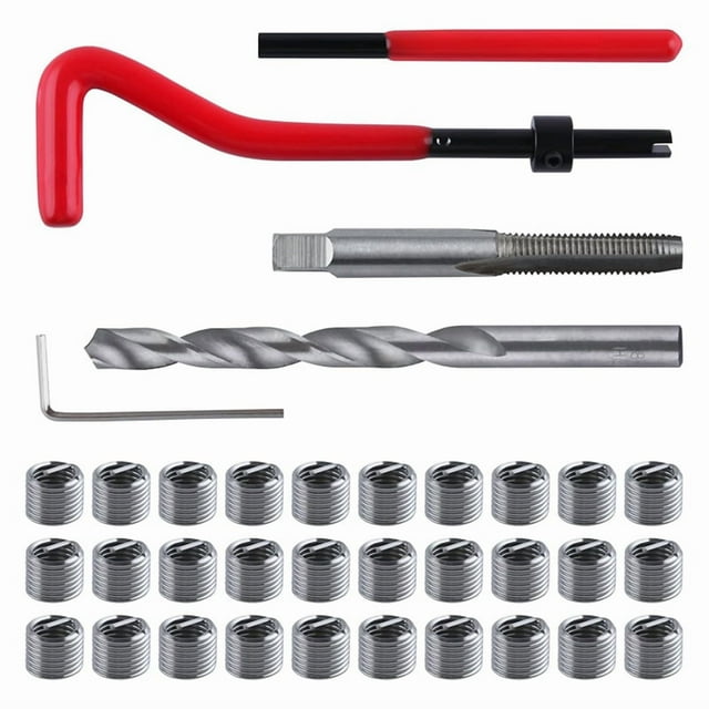 Kit de Reparación Roscas M8x1.25 30 Piezas, Métrico con Brocas HSS Roscadas, para Automóviles