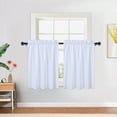 thumbnail image 1 of Waterproof Valance Curtain, Rod Pocket Soft Microfiber Seersucker Fabric Embossed Textured Curtain, 1 of 7