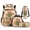 Watermelon Fruit Capybara, variant on Yspwyqan Pink Boba Axolotl 4Pcs Backpack Set with Lunch Box Pencil Case Water Bottle Bag, 17 Inch Multi-Pocket Lightweight Laptop Backpack for Elementary Middle School Travel