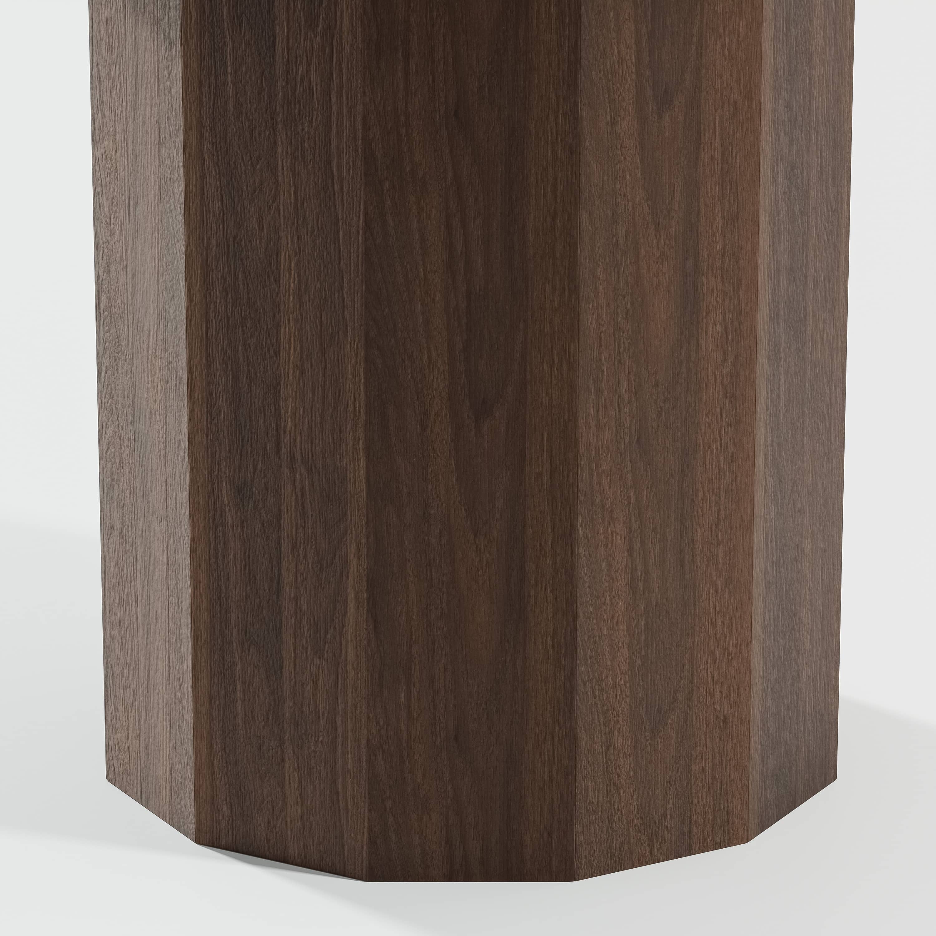 MAYEERTY 52" Mid-Century Wooden Round Dining Table for Dining Room Kitchen, Walnut