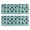 Bigfoot and Pose Teal Pattern, variant on Bigfoot and Tree White Pattern Anti Fatigue Kitchen Rugs Set Of 2, Non Slip Washable Decorative Floor Mats for Sink Laundry and Home Use, 17"x47"