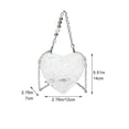 thumbnail image 2 of Jiibva Fashion Women Evening Bag, Acrylic Heart Shaped Clutches Bag Evening Shoulder Bag Handbag Party Prom Crossbody Bags Chain Shoulder Bag for Women, 2 of 7