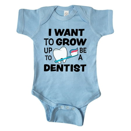 

Inktastic I Want To Grow up To Be a Dentist Gift Baby Boy or Baby Girl Bodysuit