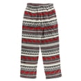 thumbnail image 2 of LazyOne Men's Fleece Pajama Pants, Nordic Pajama Bottoms for Men, Fair Isle (Cabin Moose, Large), 2 of 4