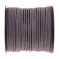 thumbnail image 4 of Cordón de gamuza sintética Hugo Cordón plano de terciopelo de Corea 100 yardas Gris, 4 of 7