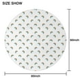 thumbnail image 6 of White Cartoon Rainbow Pattern Round Tablecloth 60"x60",Wrinkle Wipeable Table Cloth for Kitchen Dining Room Picnic Patio Party, 6 of 6