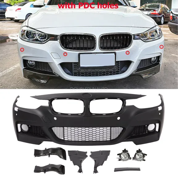 F30 M SPORT MTECH FRONT BUMPER FOR BMW F30 3 SERIES SEDAN & WAGON W/ PDC 12-18