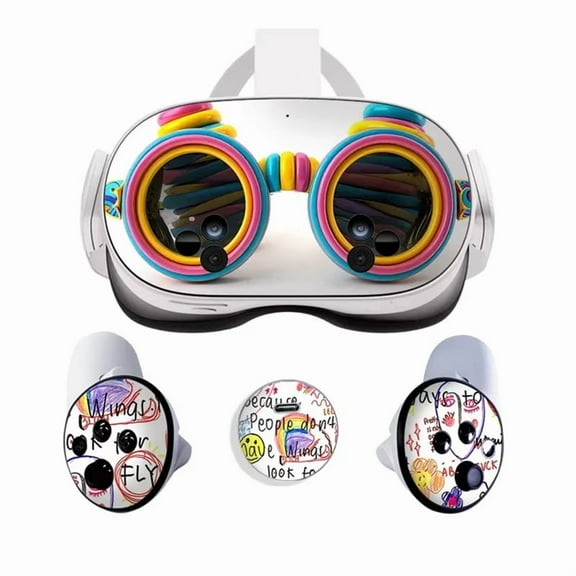 Vinyl Skin Sticker for Mate 3S VR Headset Controller PVC Decals Cute Cartoon Wrap Cover for 3S Accessories