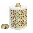 thumbnail image 2 of Tree Piggy Bank, Concept Joyous Forest Animals and Plants Apples Mushrooms Trees and Rabbits, Ceramic Coin Bank Money Box for Cash Saving, 3.6" X 3.2", Multicolor, by Ambesonne, 2 of 4