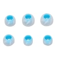 thumbnail image 1 of 6 tapones de silicona para auriculares, suaves y con aislamiento de ruido, de 3 tamaños, para orificios de sonido de 4,5 a 6,5 mm, color azul transparente., 1 of 14