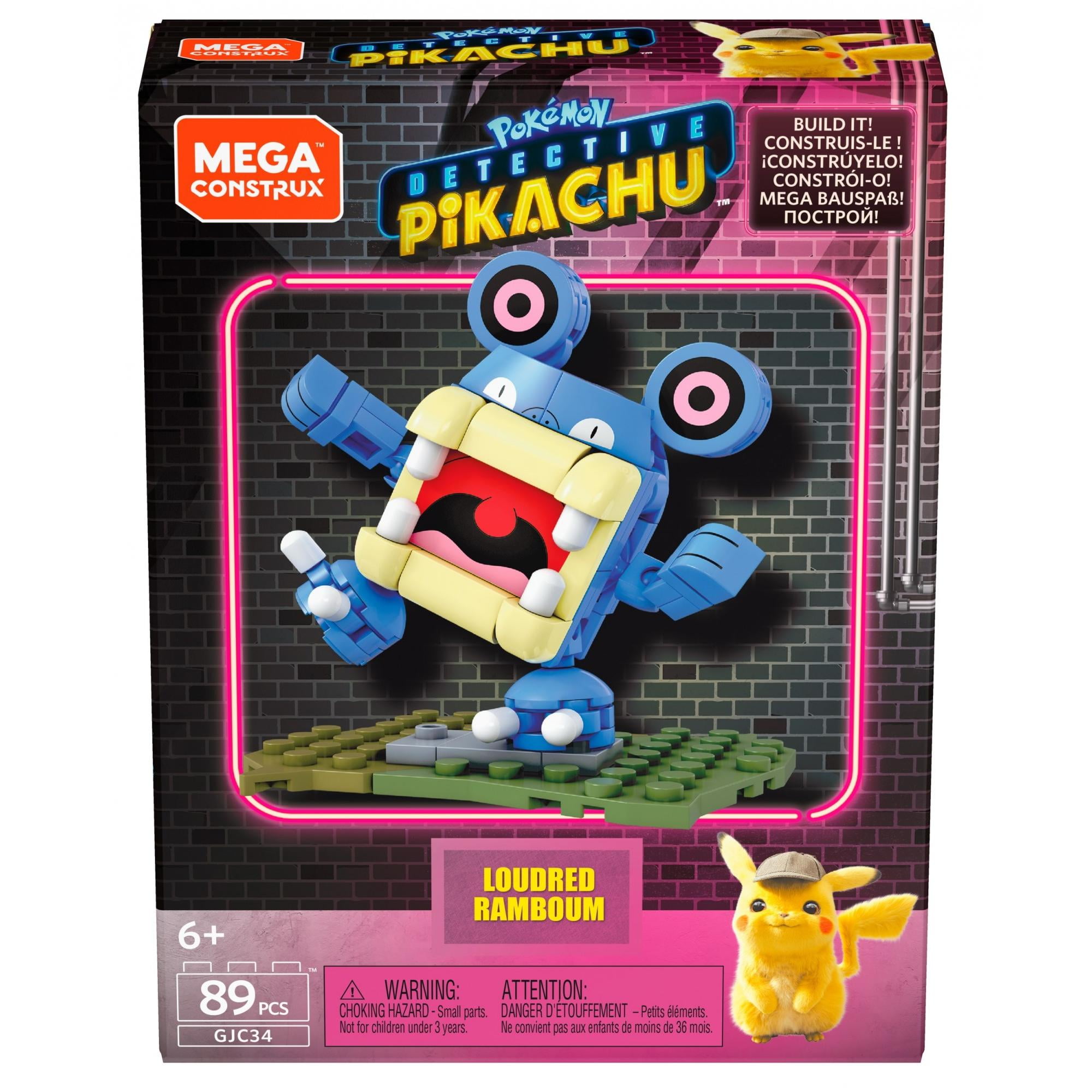 Mega Construx Pokemon Detective Pikachu Lickitung Excelangue 84 Pcs US Seller