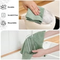 thumbnail image 4 of Beartech 80 Pack Microfiber Kitchen Towels Cleaning Cloth Roll,Lint Free Rags & Tear Away Reusable Towels,Washable Shop Rags,Ultra Absorbent Dish Rags for Car Kitchen Window Garage-Green Blue, 4 of 8