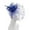 Blue, variant on GIJNRIUIUA Under $5 Hat Clip Headwear Sales 2026 Headwear Headwear Bridal Hair Accessories Imitation Flower Mesh Petal Headwear Bridal Hat Racecourse Festival Headwear
