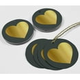 thumbnail image 4 of Inkdotpot Pack Of 50 Real Gold Foil Paper Tags Made With Love Wedding Favor Hang Tags, 4 of 6