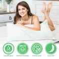 thumbnail image 2 of Queen Size Bamboo Pillow, Memory Foam Bed Pillows with Washable Pillowcases, Queen, 2 of 6