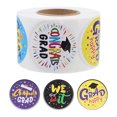 thumbnail image 3 of 1 Roll Graduation Season Gift Label Stickers Cake Cookie Bag Packing Stickers 500 Labels, 3 of 8