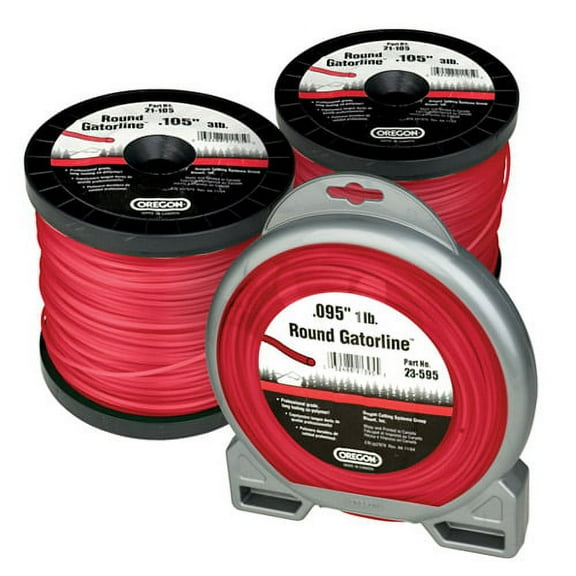 Oregon Gatorline 1 Lb 153' Spool 0.130" Gauge Commercial Grade Round String Trimmer Line
