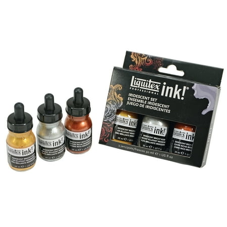 UPC: 0887452002956 | Liquitex Professional Acrylic Ink! Set 3-Colors Iridescent