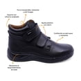 thumbnail image 2 of Zapato escolar Audaz para niño de piel negro con doble tira de contacto, 2 of 5