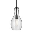 thumbnail image 6 of 42456BKCS Kichler Lighting Everly - 1 Light Mini Pendant - with Transitional inspirations - 13.75 inches tall by 7 inches wide-Black Finish-Clear, 6 of 6