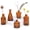Amber, variant on Glass Bud Vase Set of 5, Clear Small Flower Vases for Centerpieces in Bulk, Mini Vintage Vase for Rustic Wedding, Home,Table