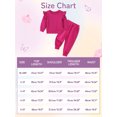 thumbnail image 2 of GYRATEDREAM Girls 2 Piece Outfit Cable Textured Ruffle Sweatshirt Jogger Pants Set, 18M-6T Kids Casual Tracksuit, 2 of 9