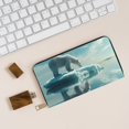 thumbnail image 6 of Polar Bear On Iceberg Wallet Women, Leather Bifold Multi Card Wallet, Women's Wallets, Long Purse, 6 of 7