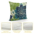 thumbnail image 4 of PHYHOO Green Navy Blue Pillow Covers, Sage Dahlia Flower Print Throw Pillow Covers Outdoor Decor Short Plush Cushion Case for Home Living Room Sofa Couch Bed, 4 of 5