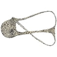 thumbnail image 3 of Botmois Men's Thongs Mini Bikini Briefs Soft Low-rise G-String Ultrathin Pouch Tangas Micro Hipster Comfortable T-Back Panties Underwear Leopard X, 3 of 3