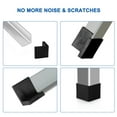 thumbnail image 5 of 10 Pcs Black Plastic Angle Iron Foot Pad L Shaped Edge Leg Cover 30mmx30mm, 5 of 7