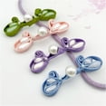 thumbnail image 6 of Pearls Bead Buckle Button Sewing Button Buckle Fasteners for Traditional Chinese Cheongsam Scarf Cardigan Sweater Decors, 6 of 8