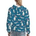 thumbnail image 7 of Wukai Festive Dachshund Fun Print Womens Hoodies Fleece Sweatshirts Long Sleeve Sweaters Pullover Fall Outfits Winter Clothes-Large, 7 of 7