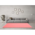 thumbnail image 3 of Ahgly Company Indoor Round Solid Red Modern Area Rugs, 3' Round, 3 of 4