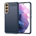 thumbnail image 1 of PANDACO Navy Brushed Metal Case for Samsung Galaxy S22, 1 of 4